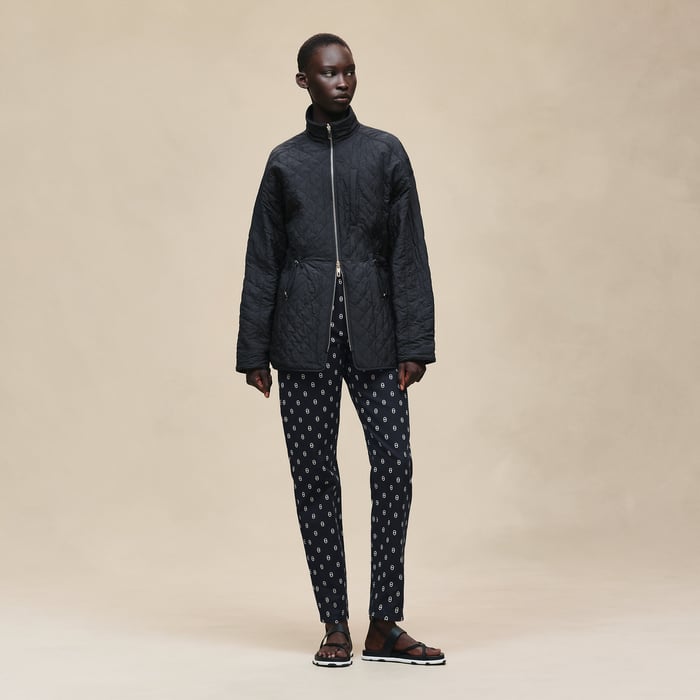 Bleu Marine "Chaine d'Ancre" Reversible Short Coat