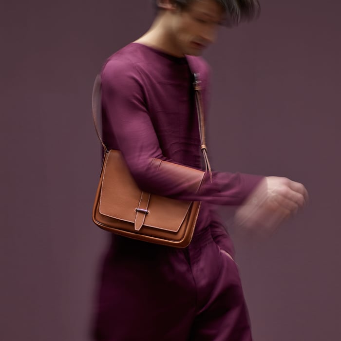 Gold Steve Light Junior Messenger Bag