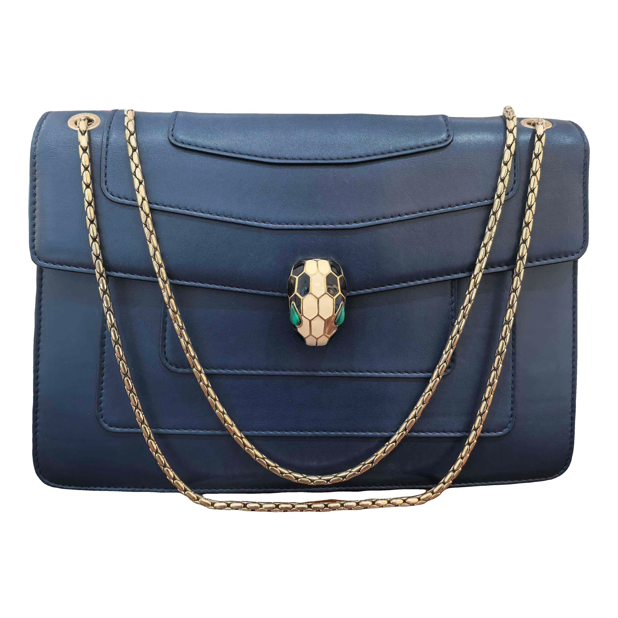 Serpenti leather handbag