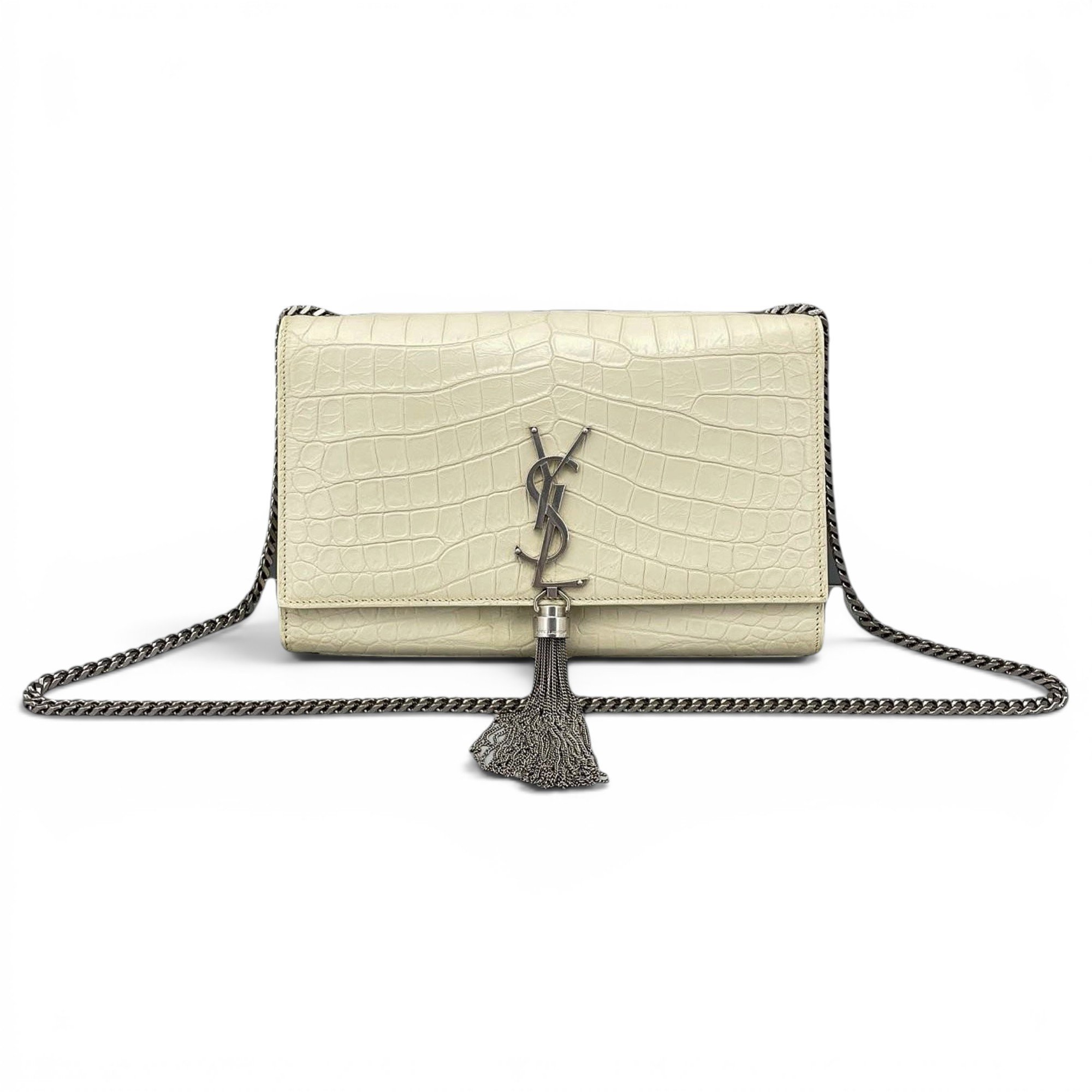 Pompom Kate leather handbag