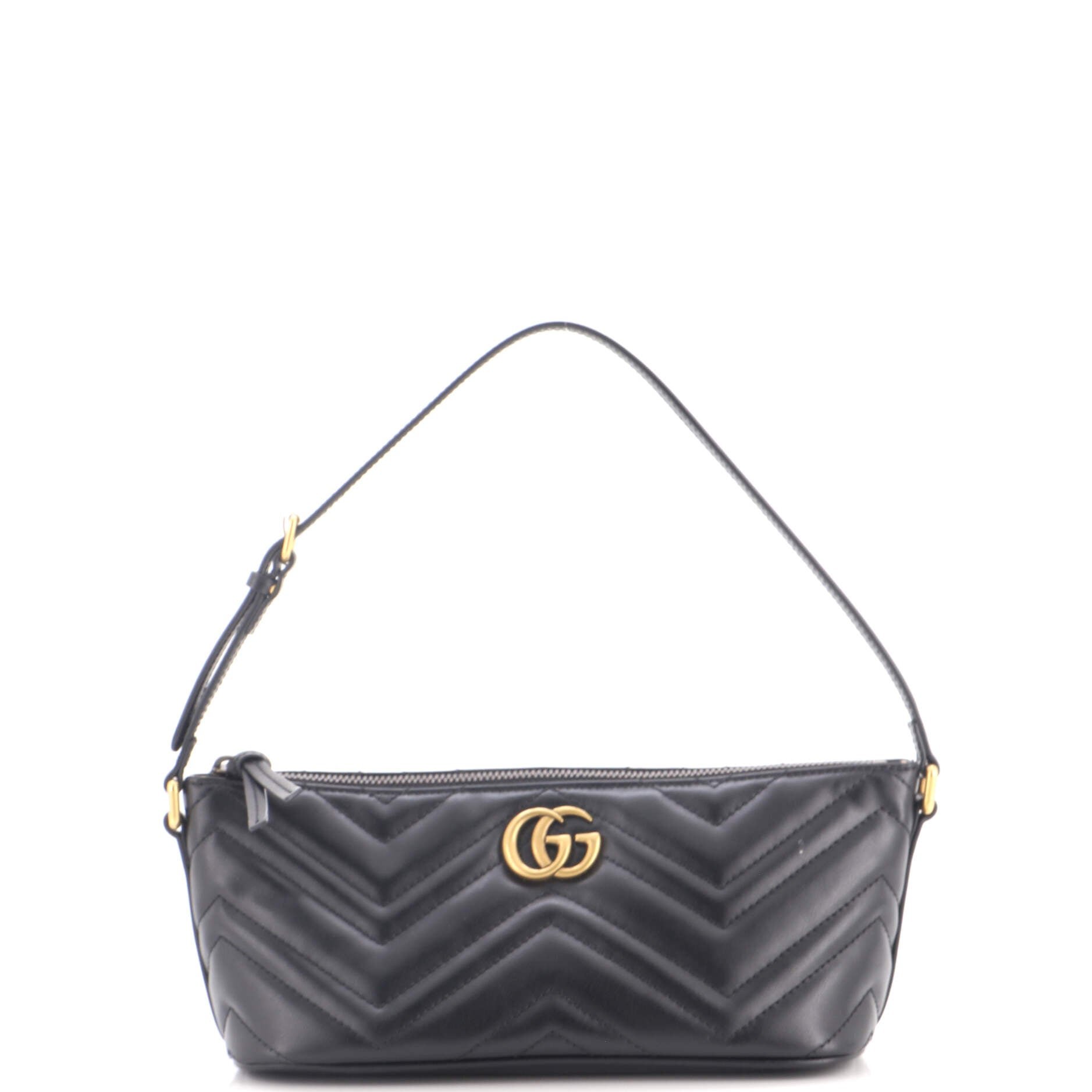 GG Marmont Pochette Shoulder Bag Matelasse Leather Small