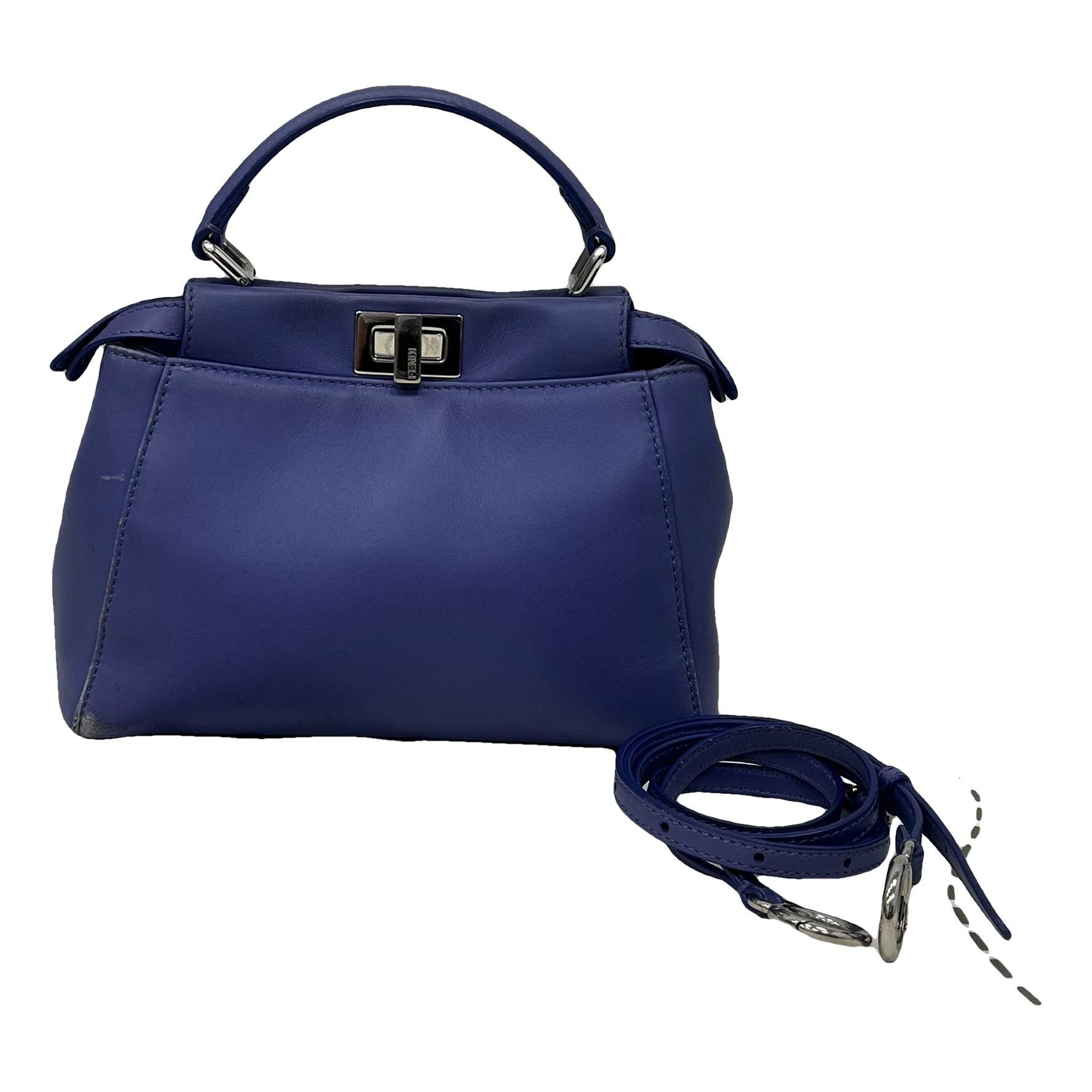 Peekaboo leather handbag