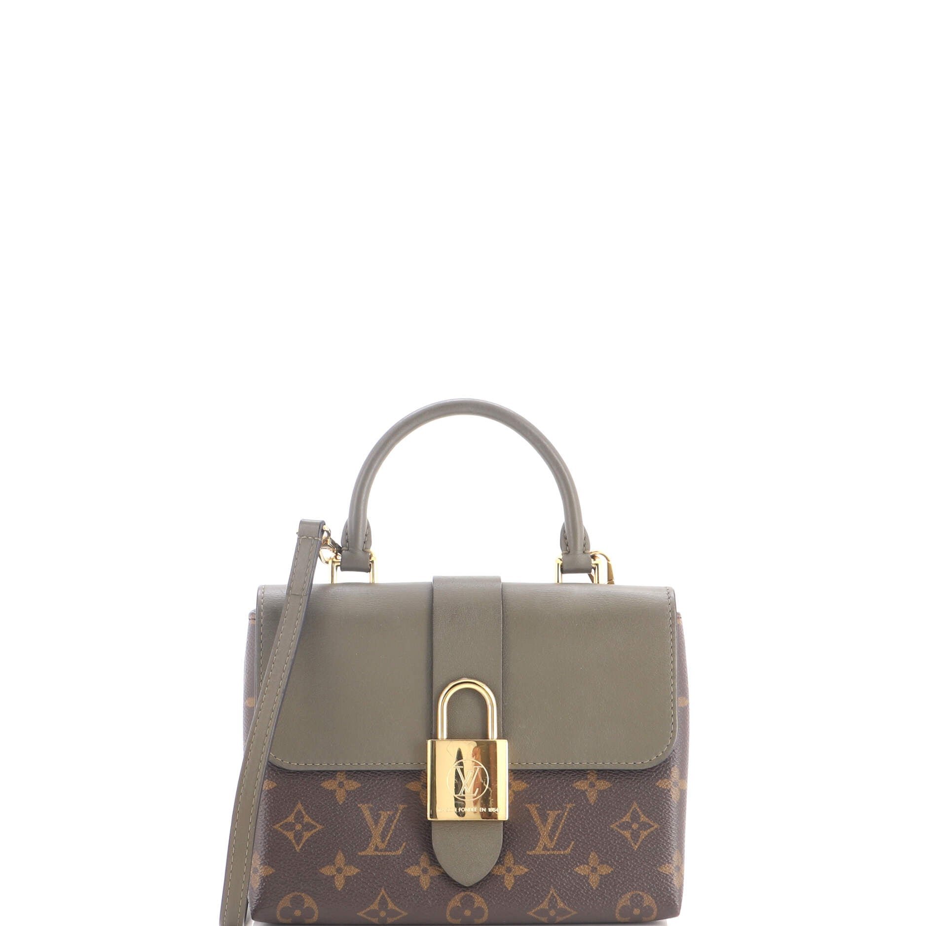 Locky Handbag Monogram Canvas with Leather BB