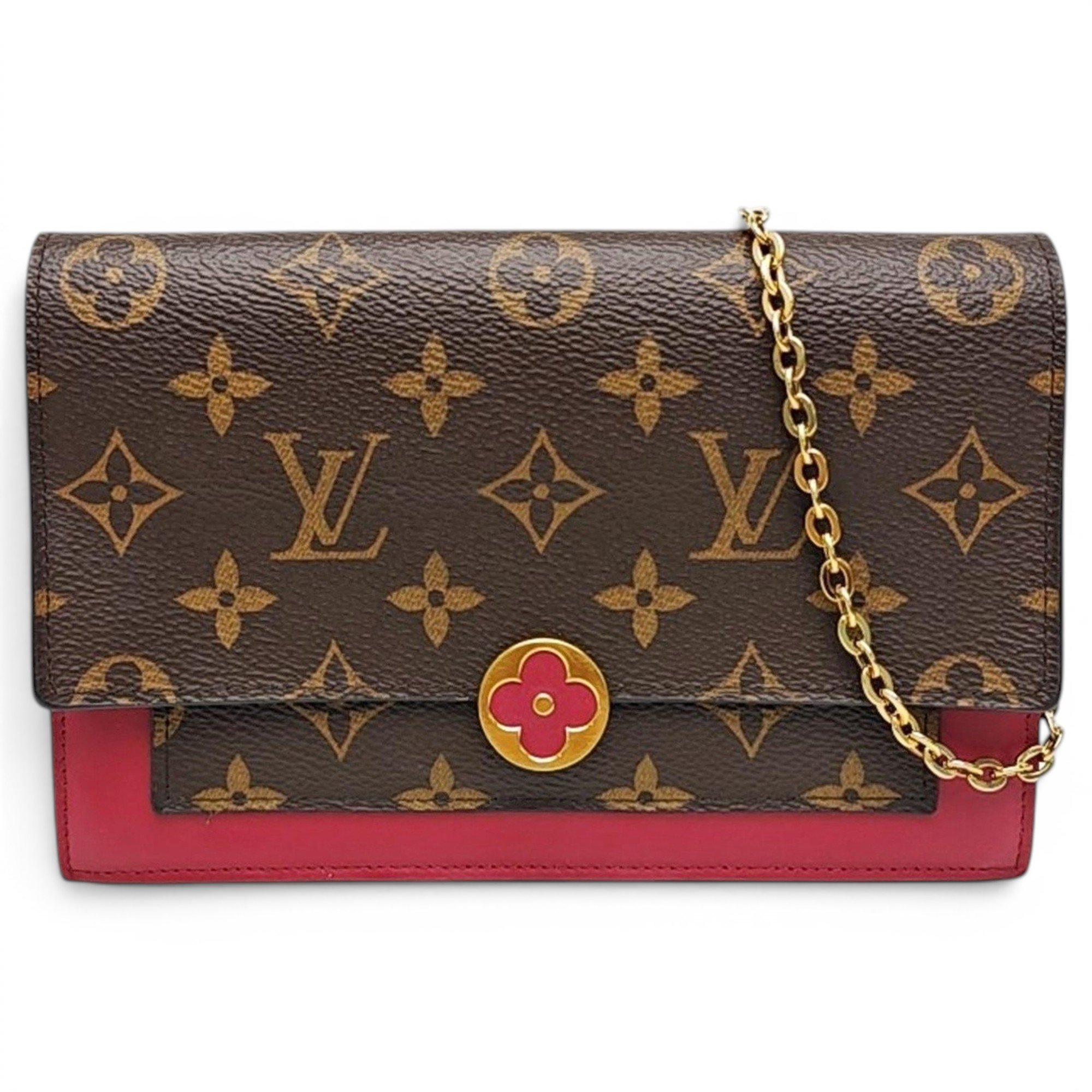 Chaîne Flore leather handbag