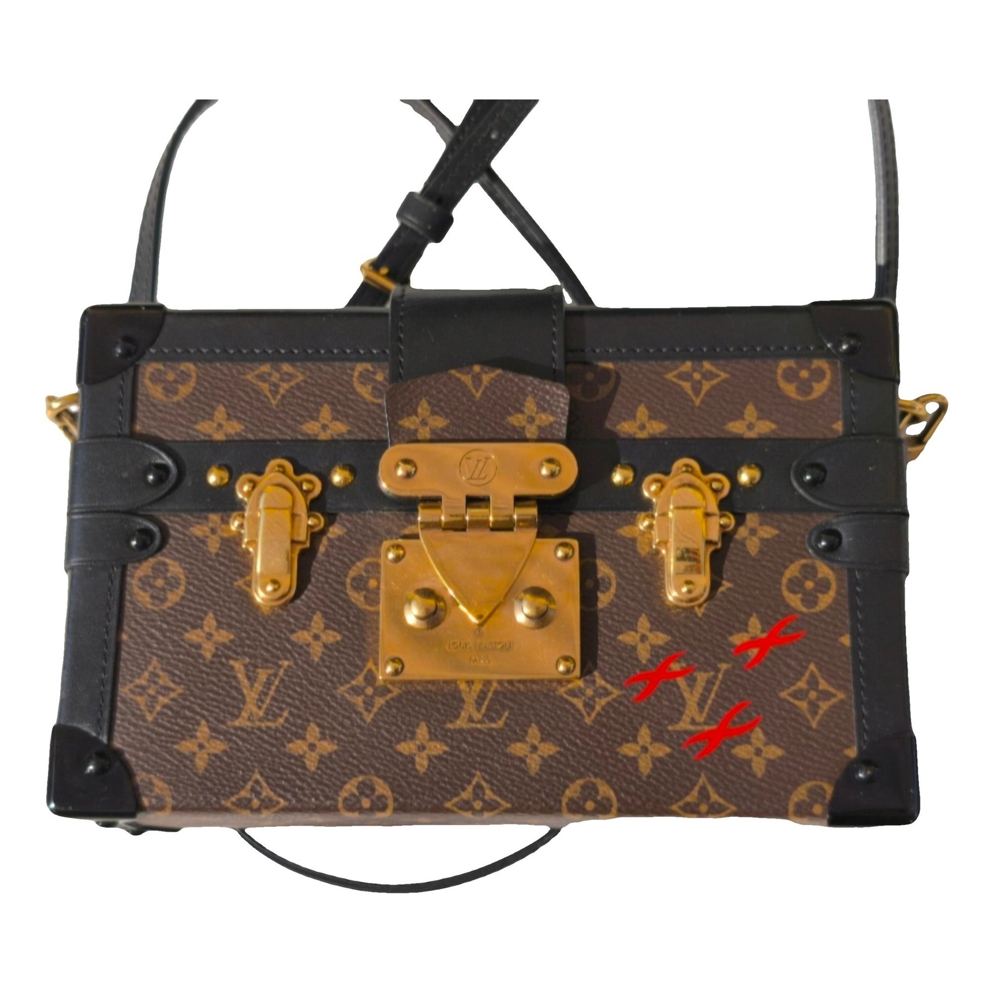 Petite Malle cloth clutch bag