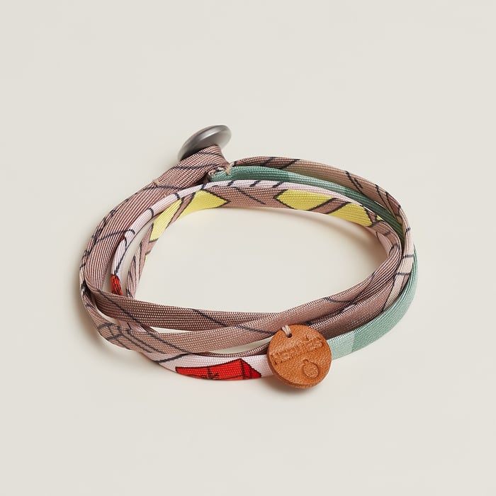 Random Double Tour Silk Bracelet