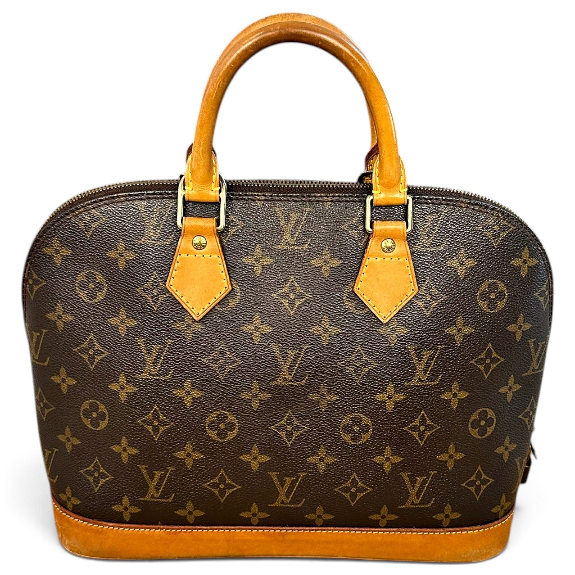 Louis Vuitton Alma leather handbag