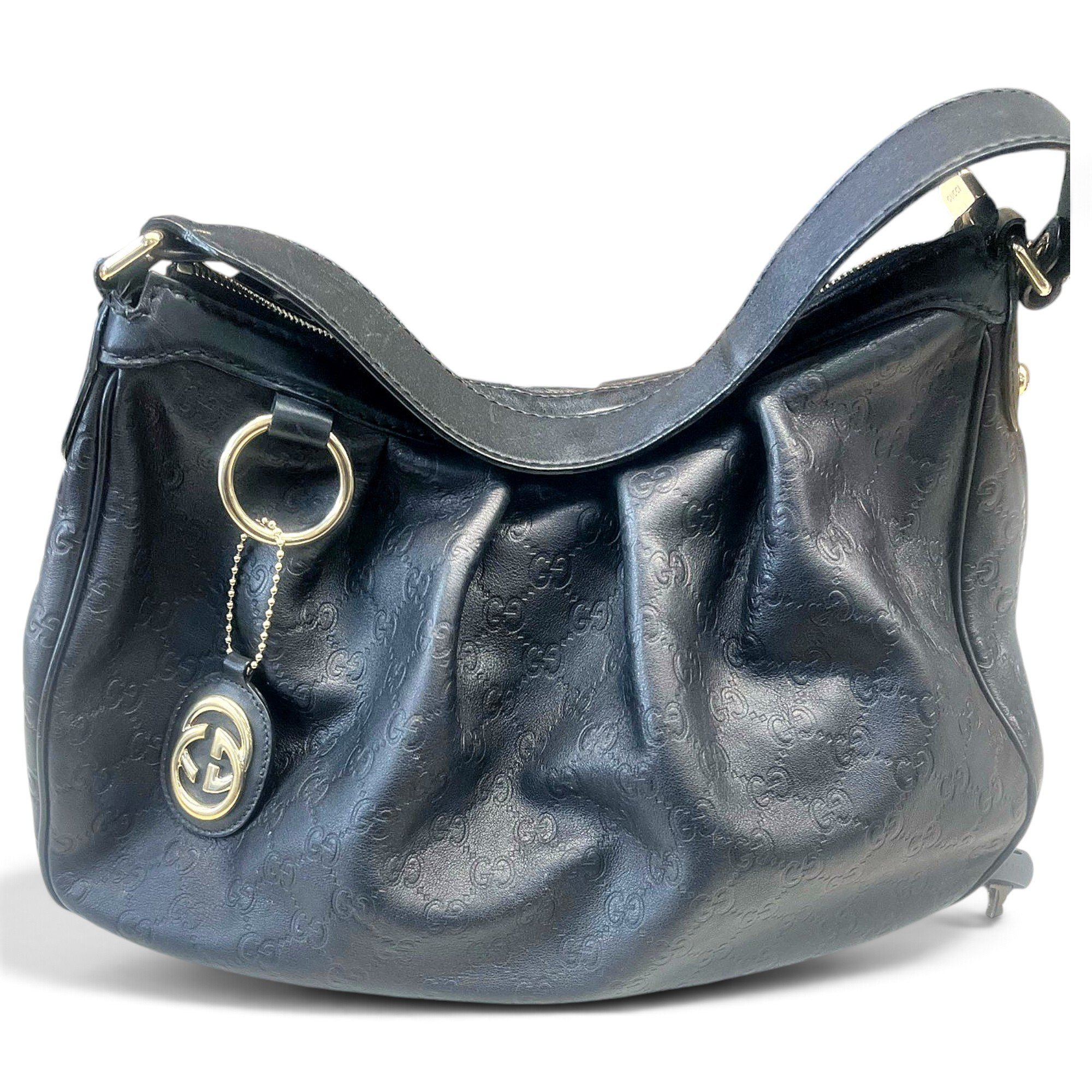 Hobo leather handbag