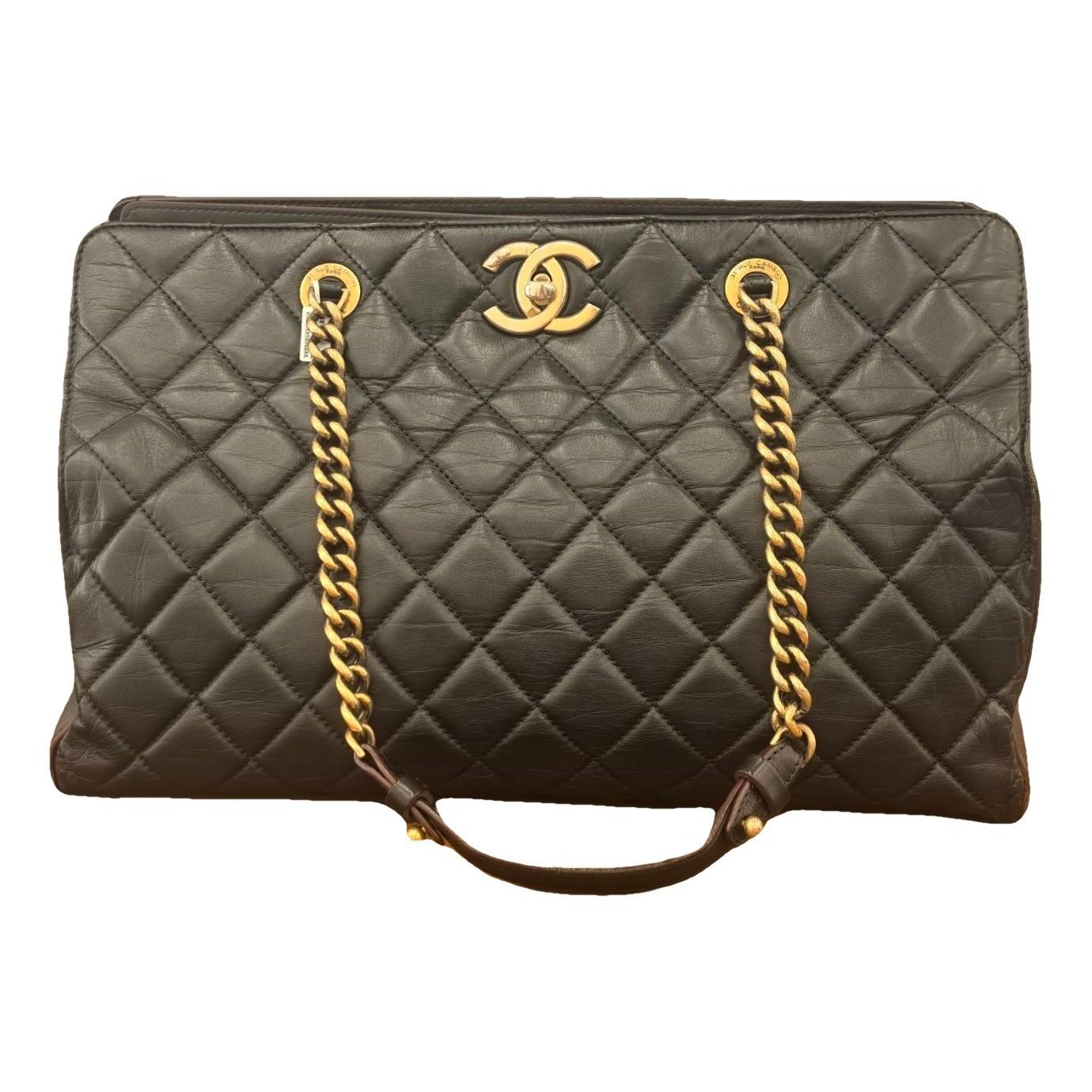 Leather tote