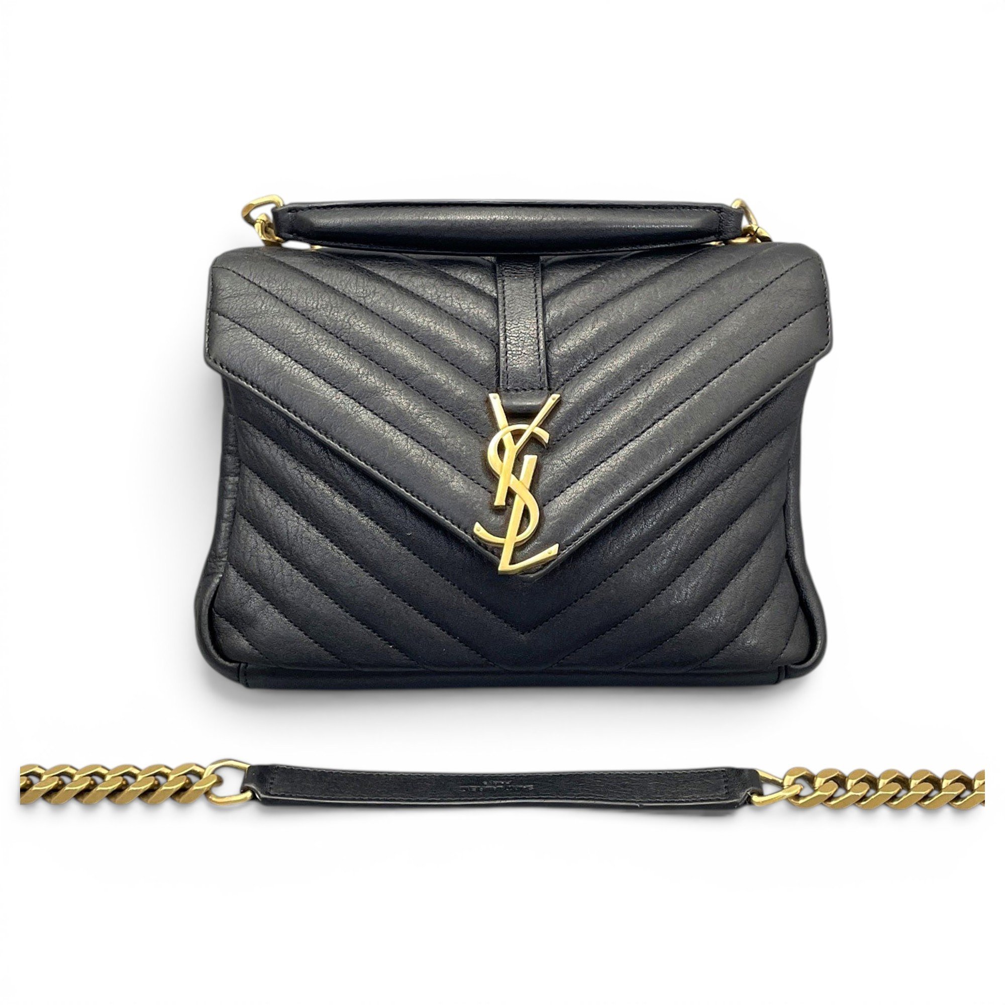 Collége monogramme leather handbag