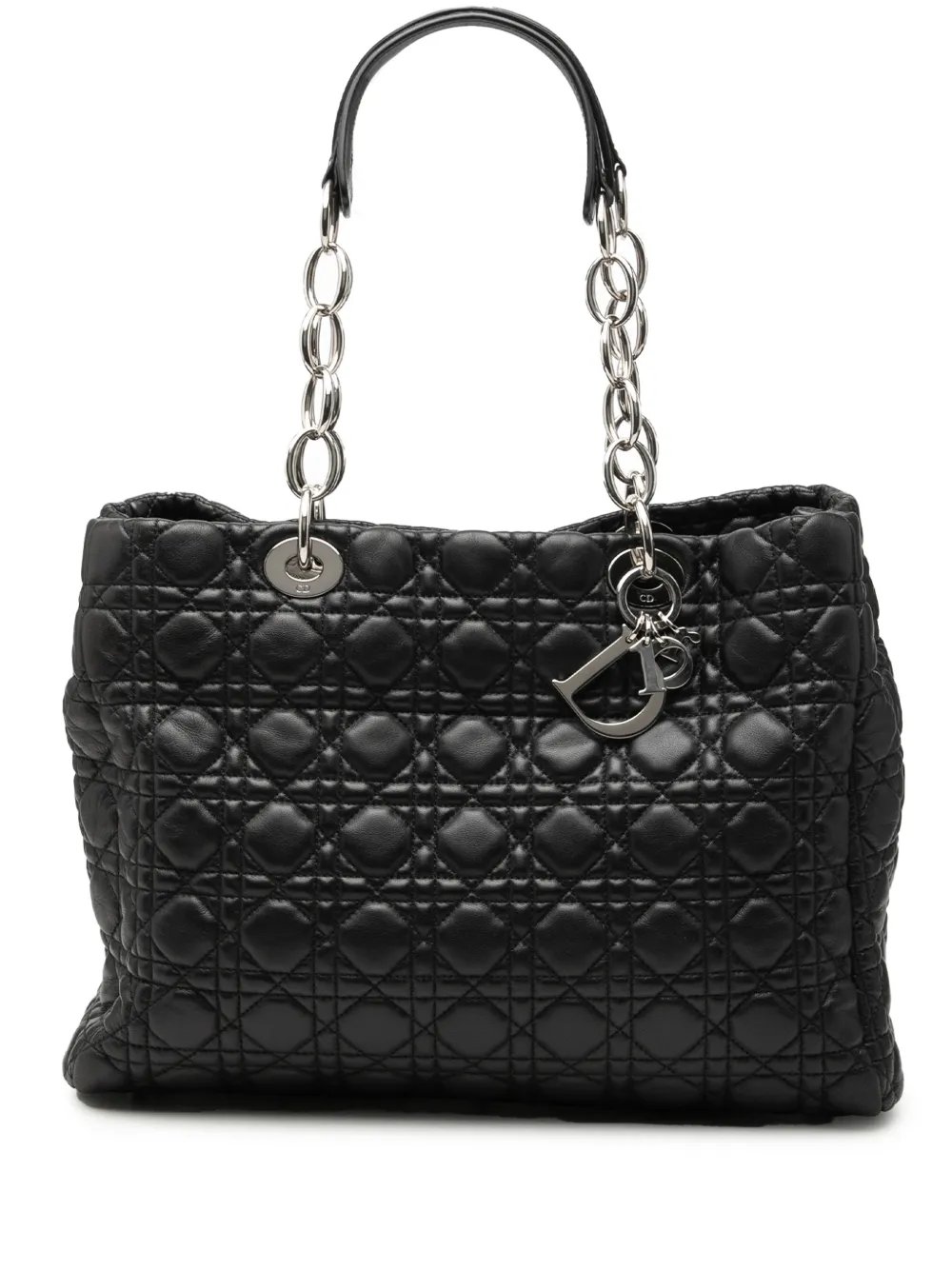 2013 Large Lambskin Cannage Lady Dior Soft Shopping tote bag