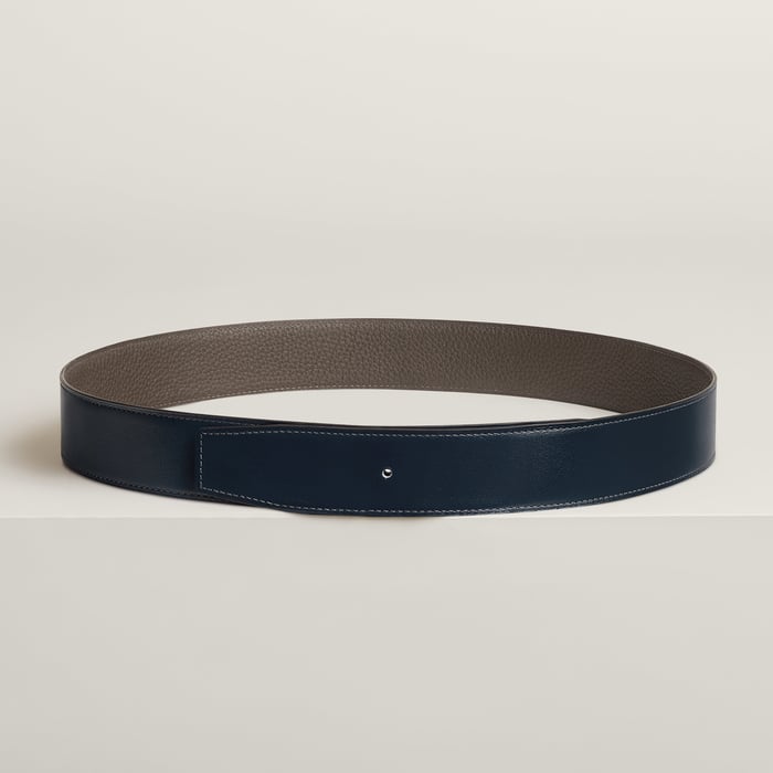 Reversible leather strap 38 mm