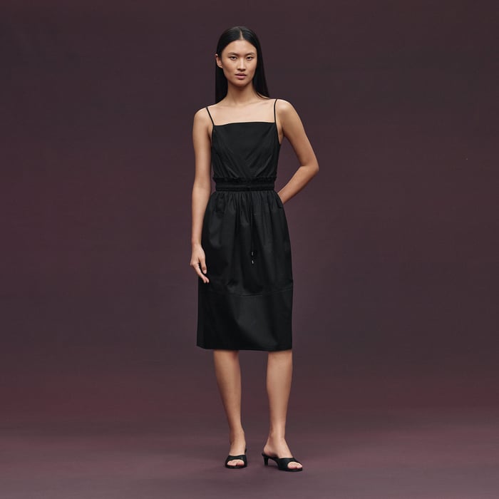 Noir "Mosaique" Pouch Dress