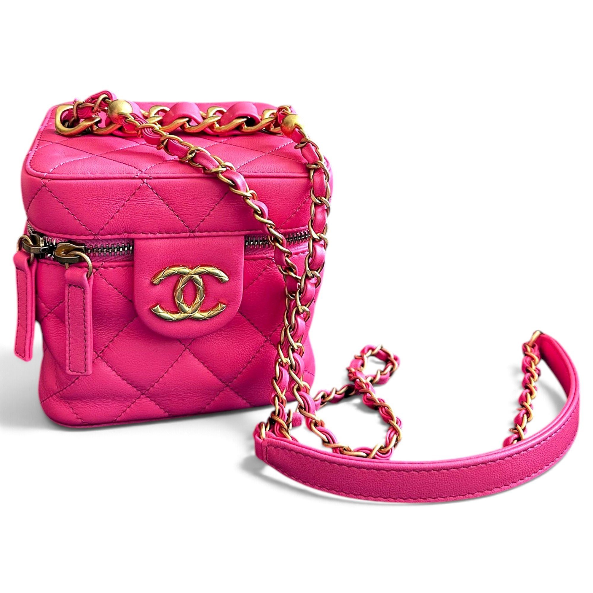 Trendy CC Vanity leather handbag