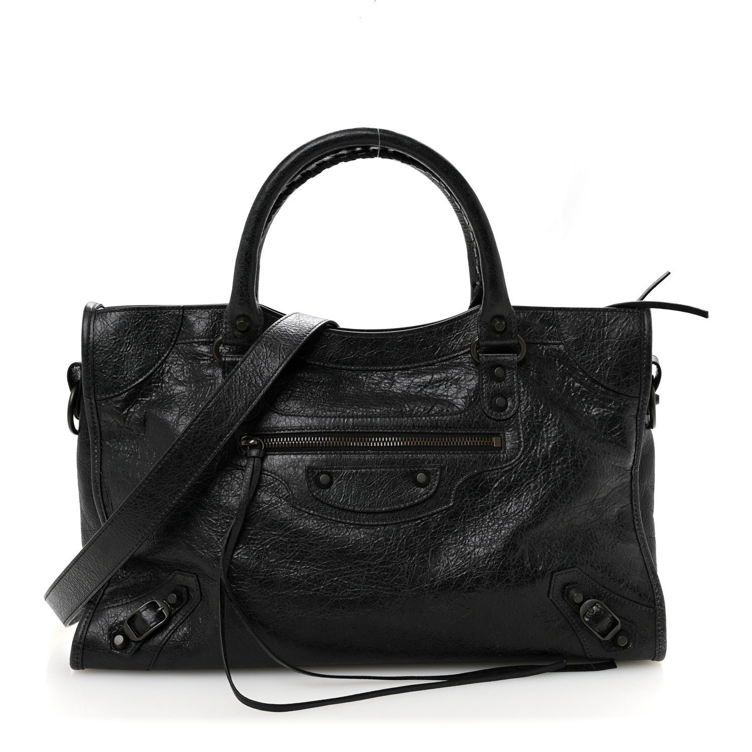 Balenciaga Agneau Arena Classic Hardware Medium Le City Black
