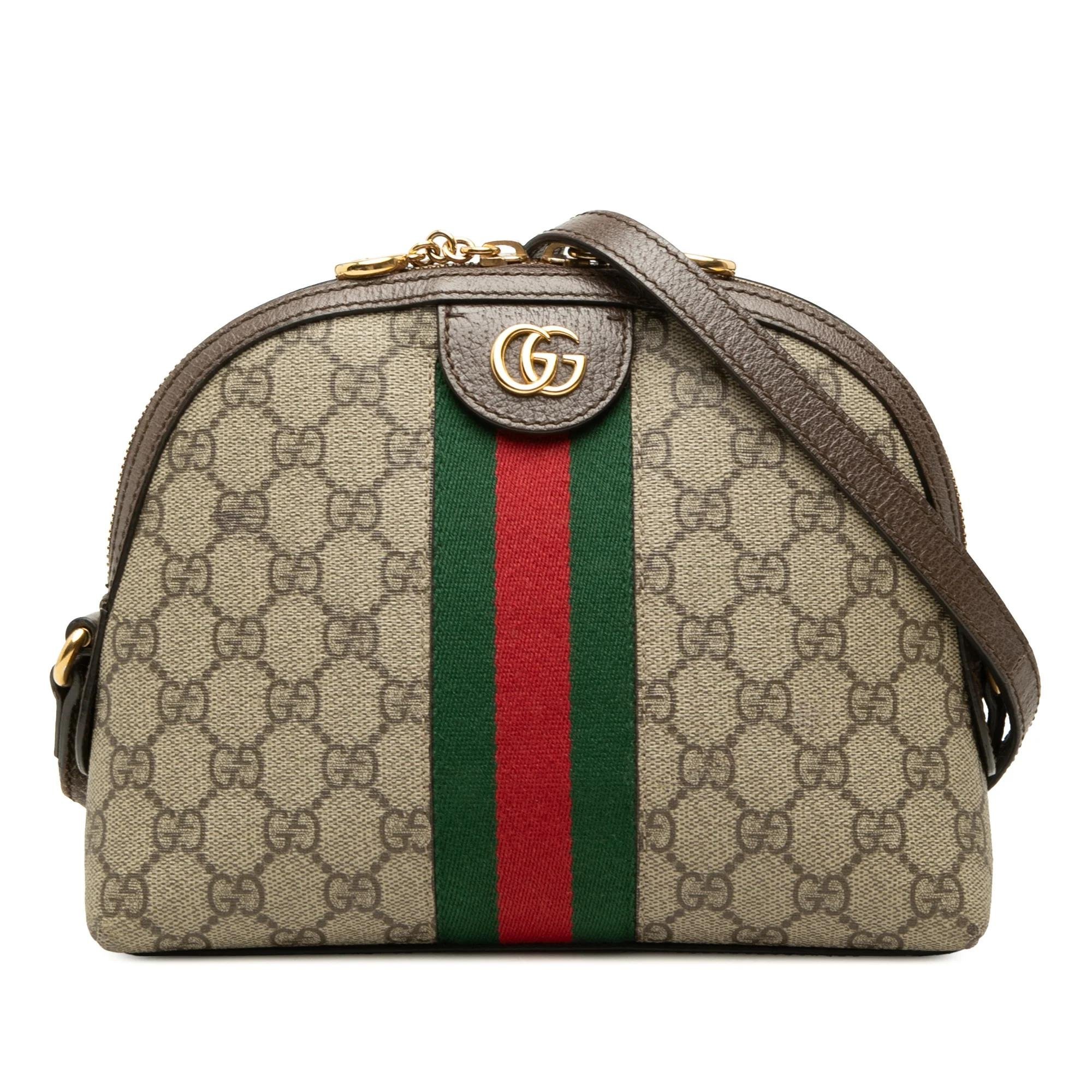 Dôme leather crossbody bag