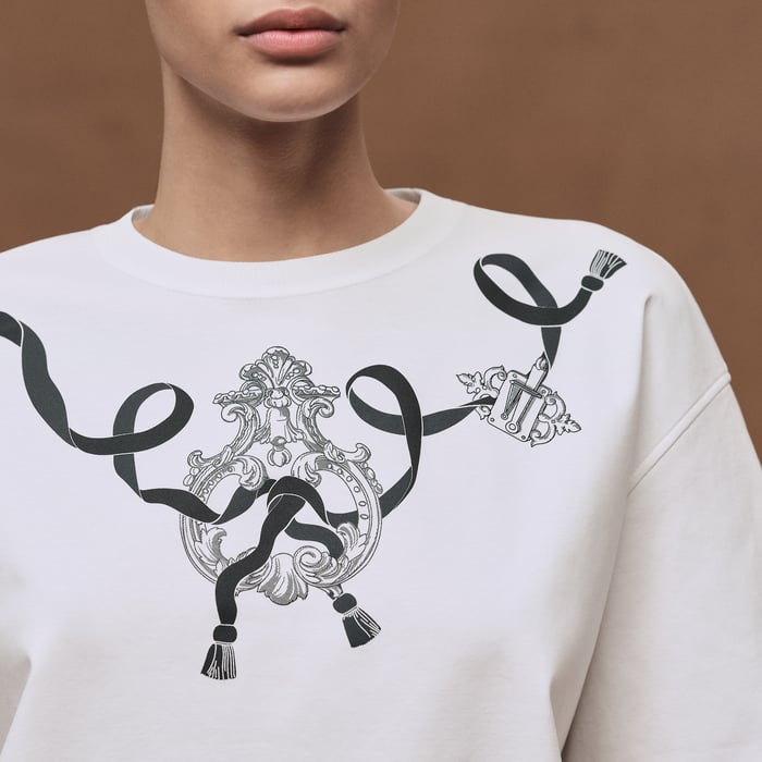 Blanc Printed Boxy T-shirt