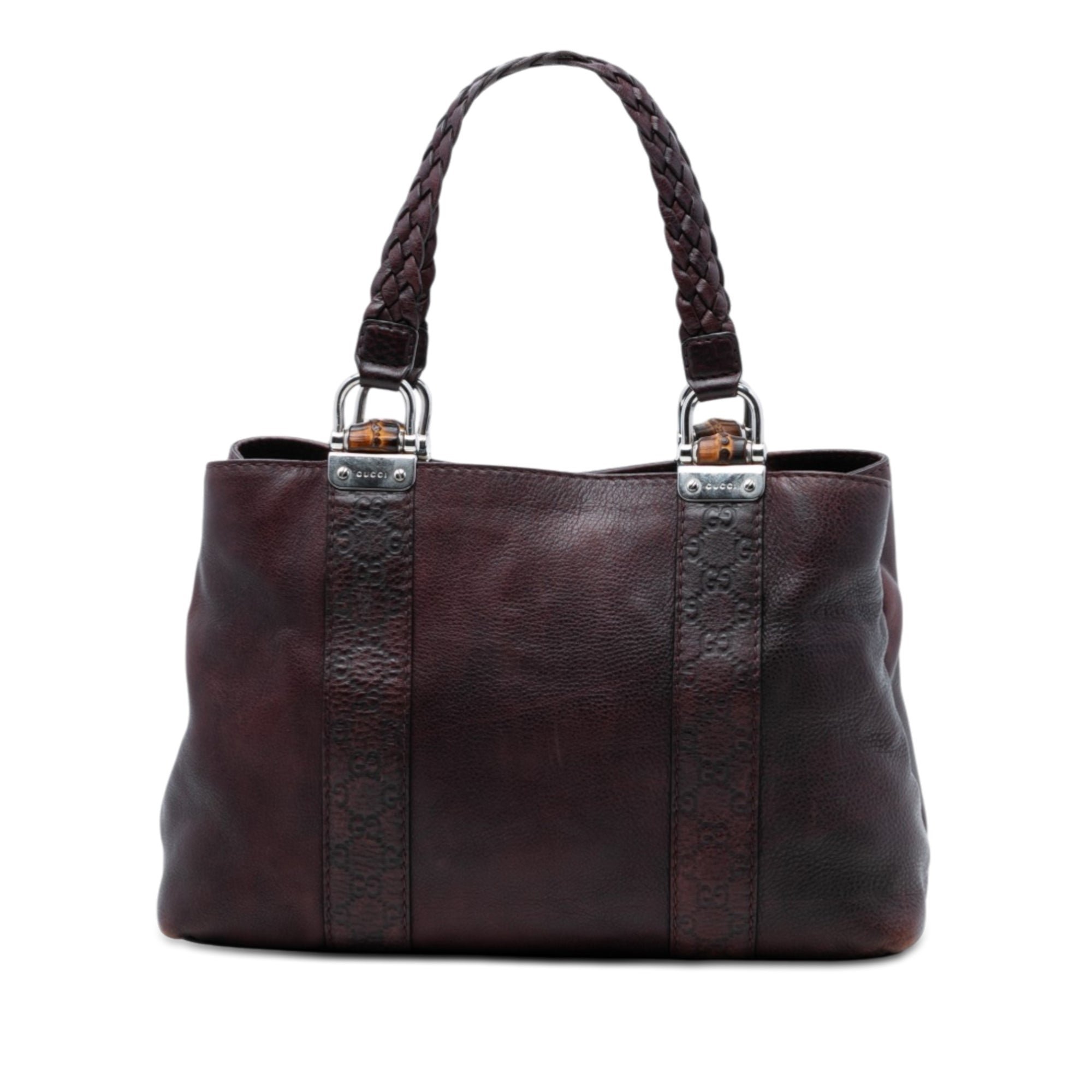 Leather tote