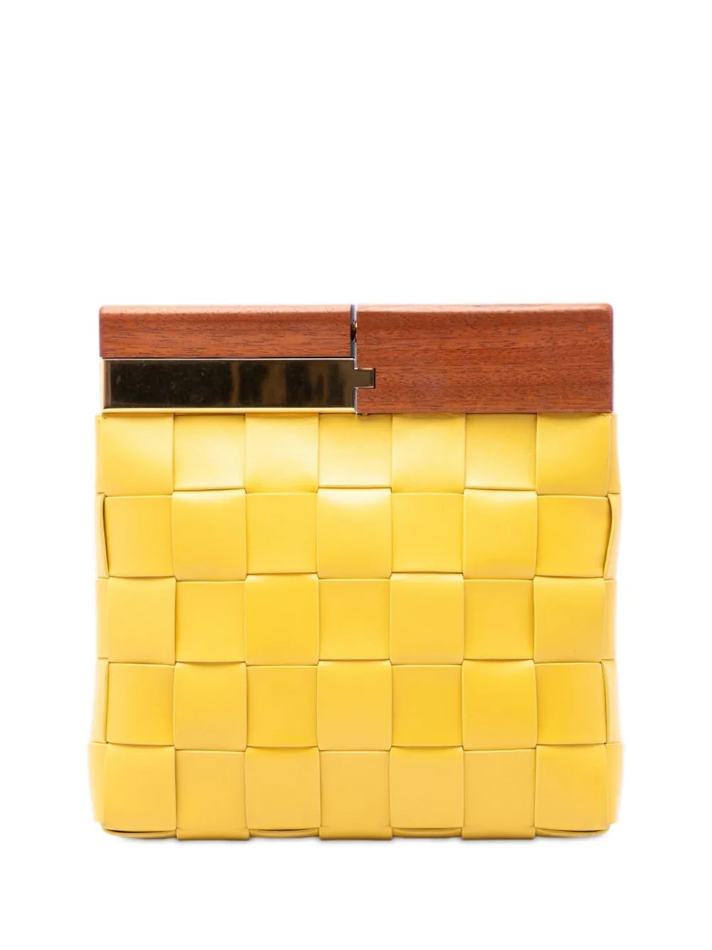 2012-2026 Lambskin Maxi Intrecciato The Snap clutch bag