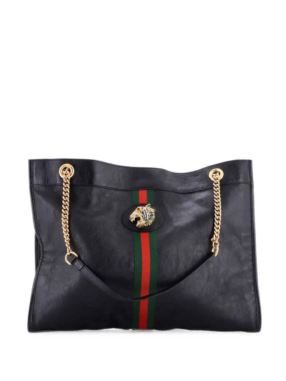 Rajah Chain Leather Large tote bag