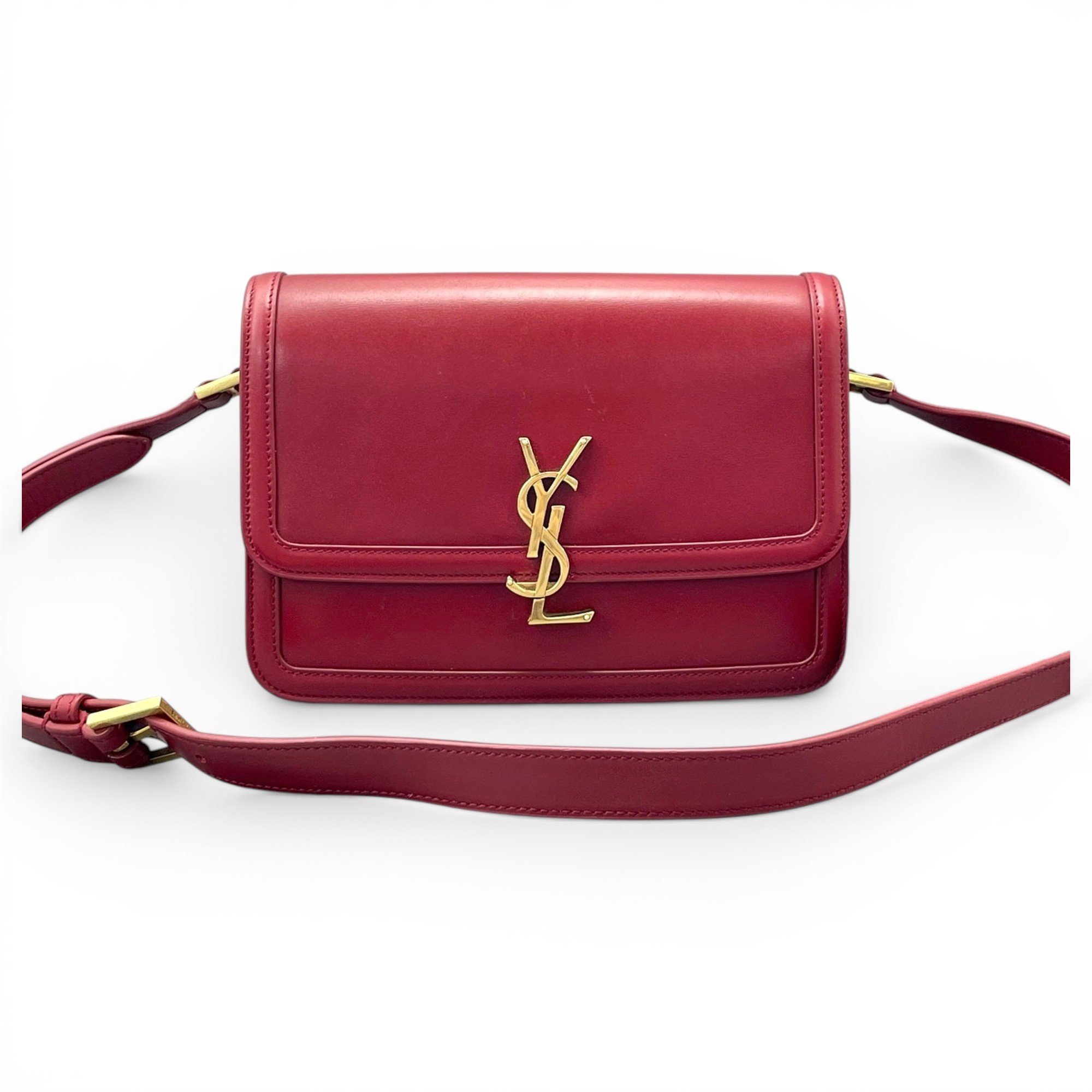 Solférino leather handbag