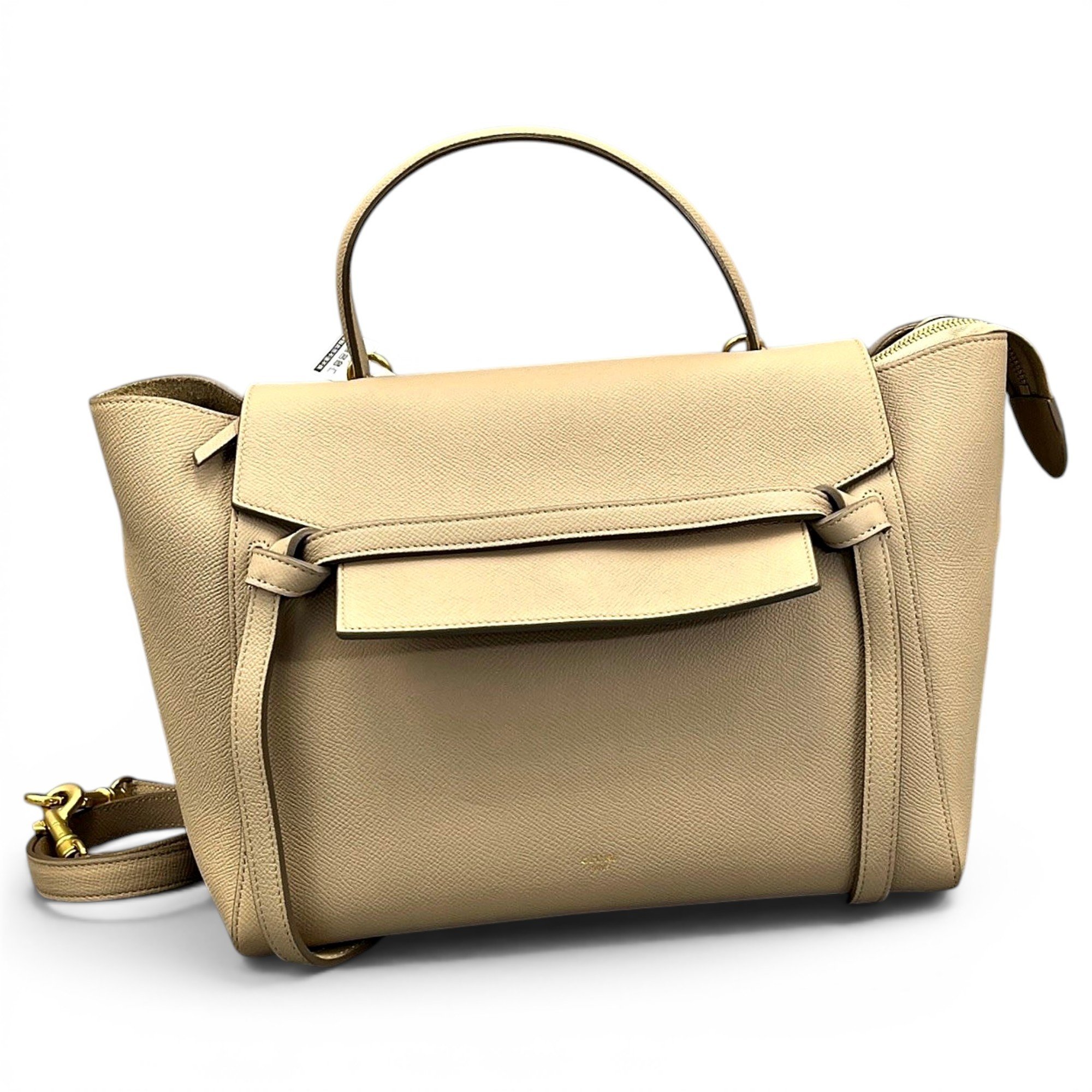 Belt leather handbag