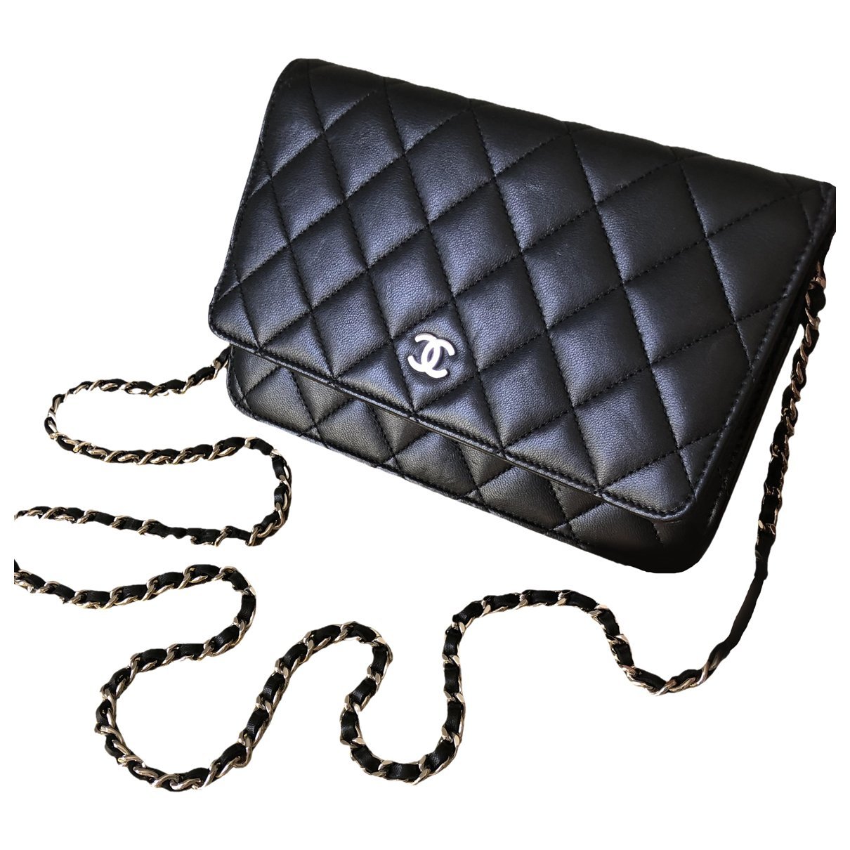 Wallet On Chain Timeless/Classique leather crossbody bag