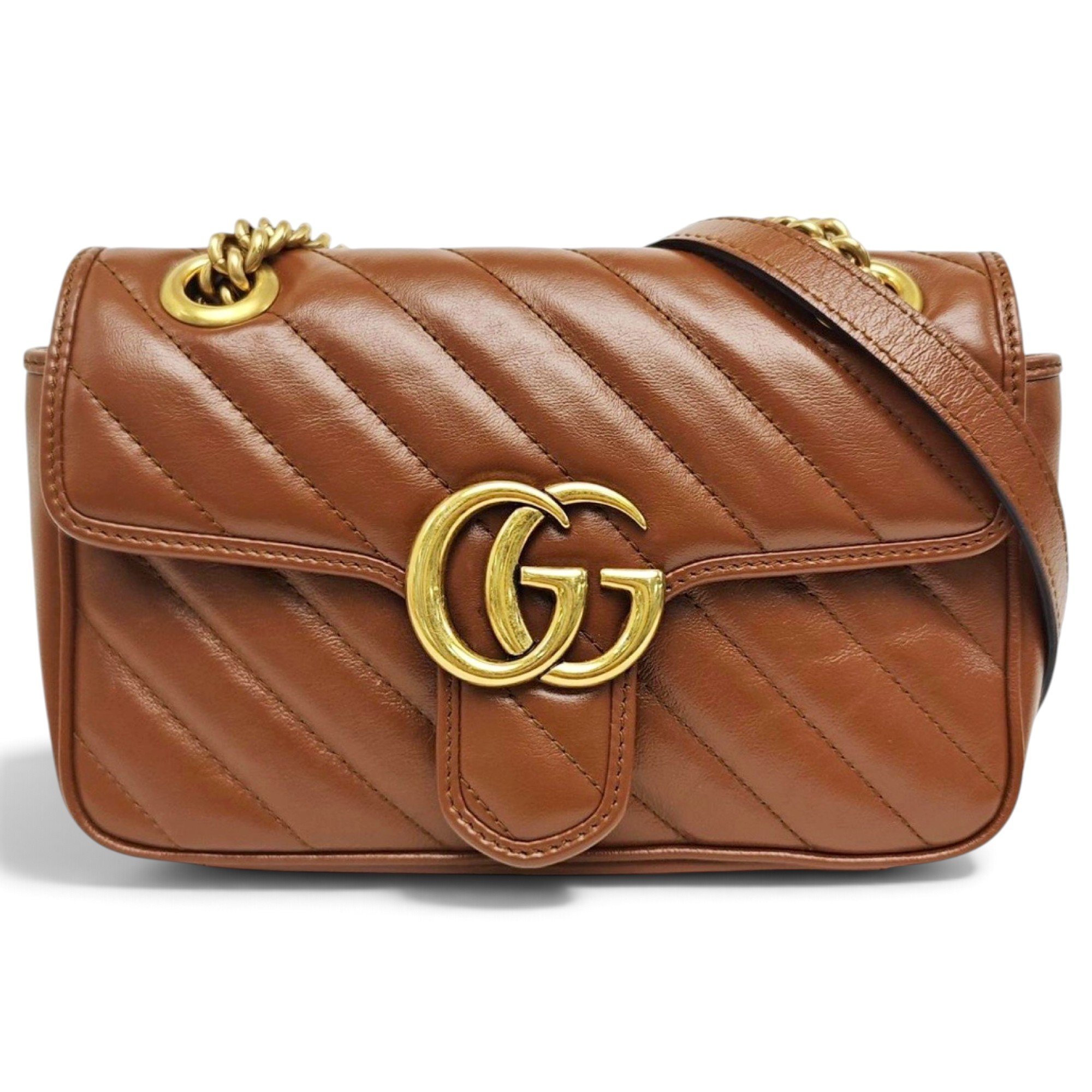 GG Marmont Flap leather handbag
