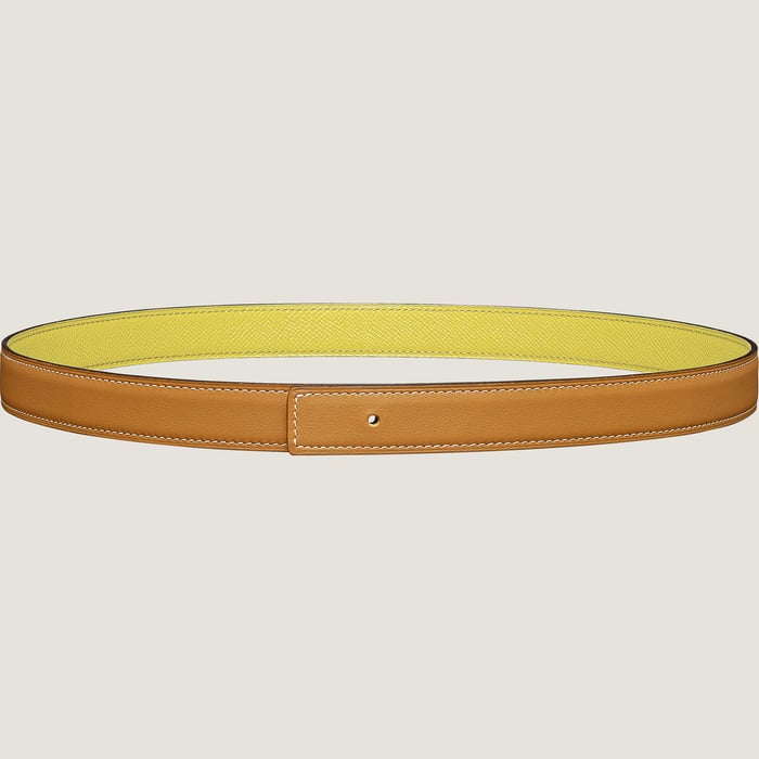 Reversible leather strap 24 mm