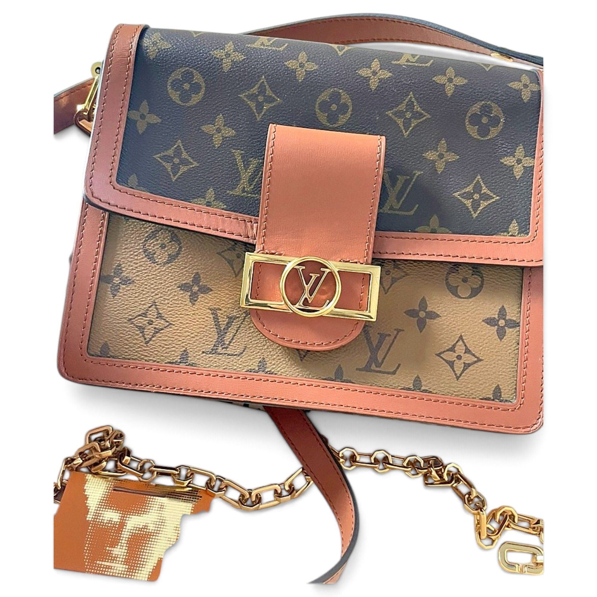 Dauphine Vintage leather handbag
