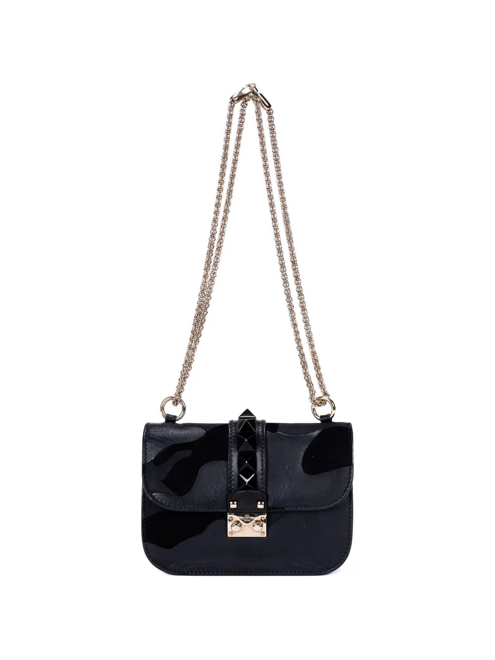 camouflage studded bag