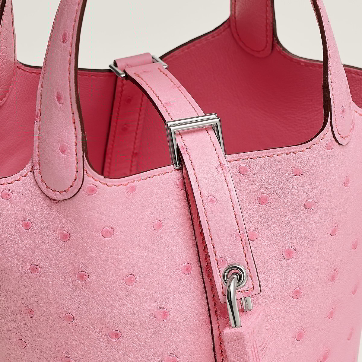 Rose Bubblegum Picotin Lock Micro Bag