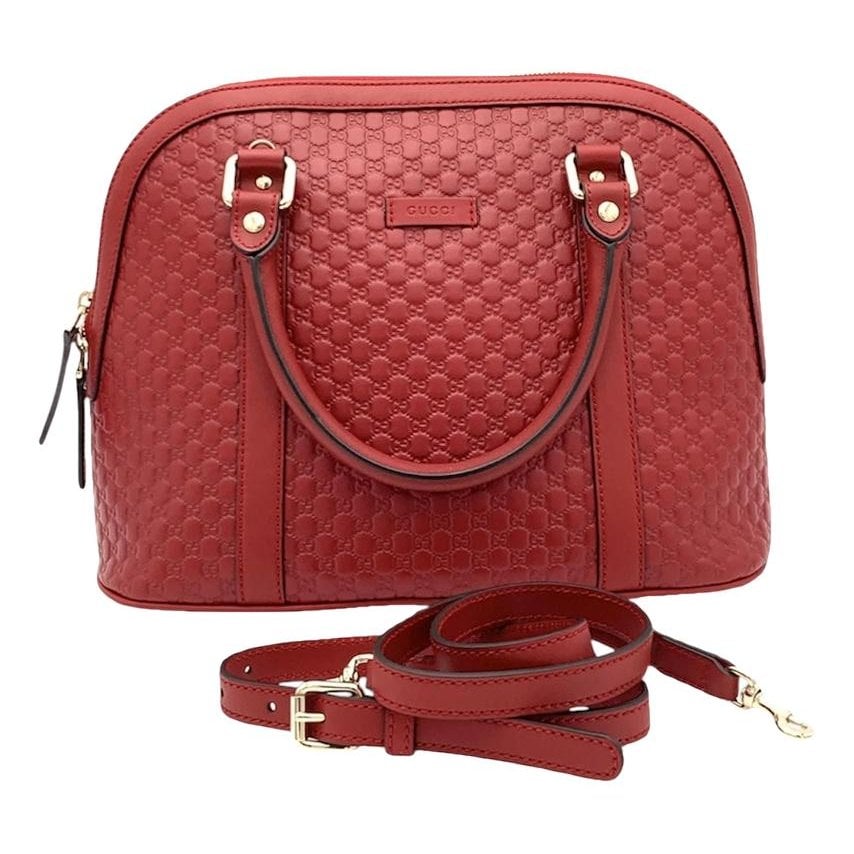 Dôme leather satchel