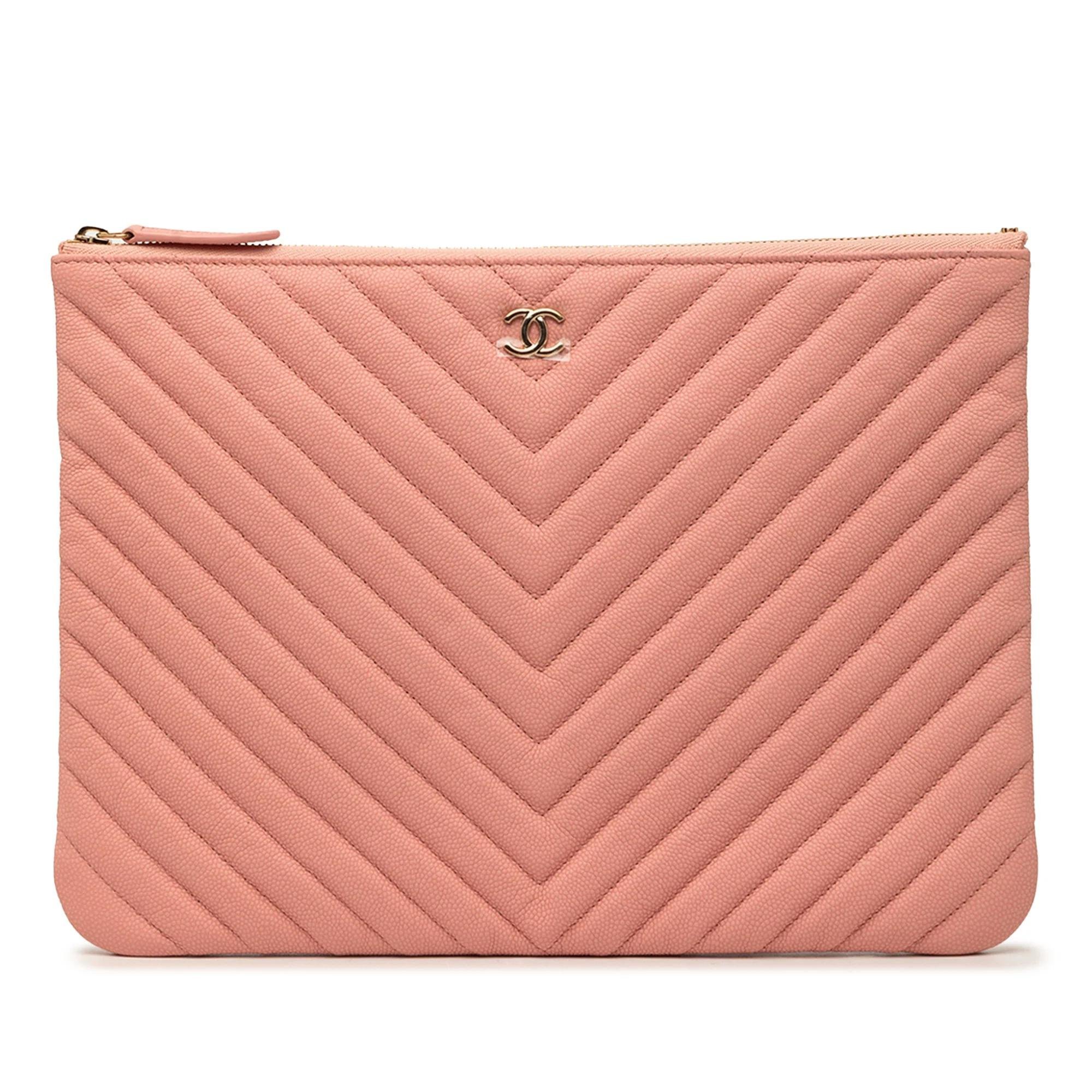 Leather clutch bag
