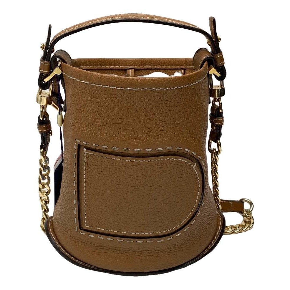 Pin leather handbag