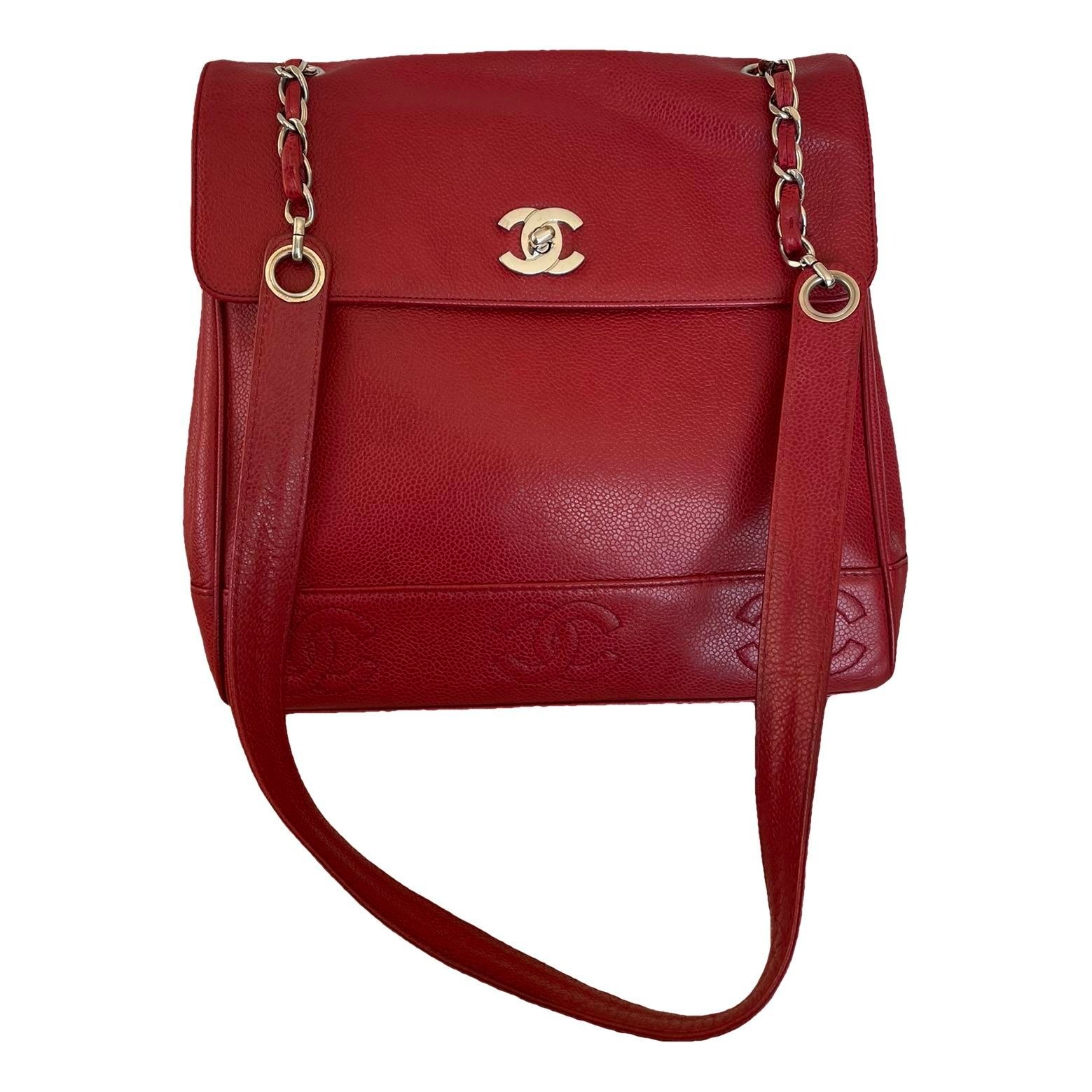 Leather tote
