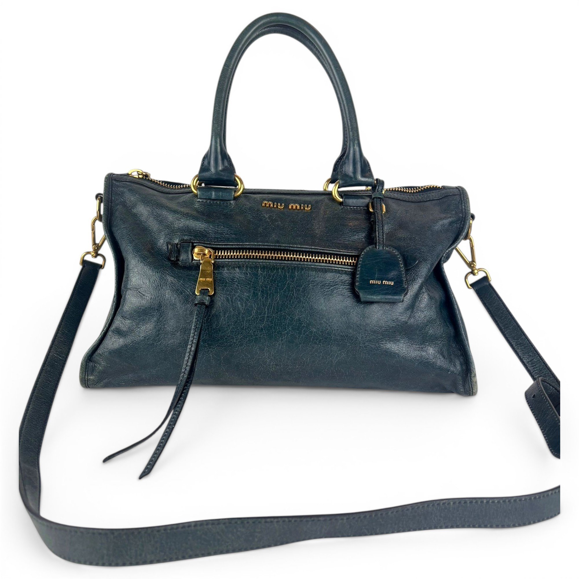 Vitello leather handbag