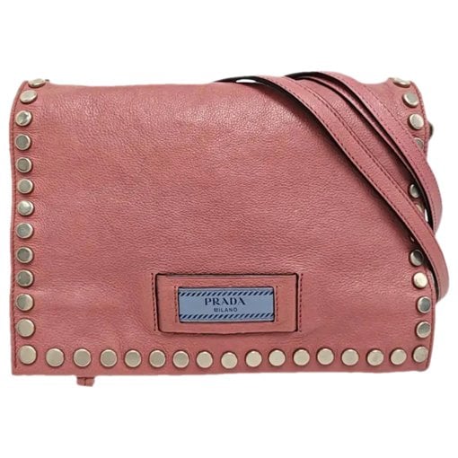 Etiquette leather crossbody bag