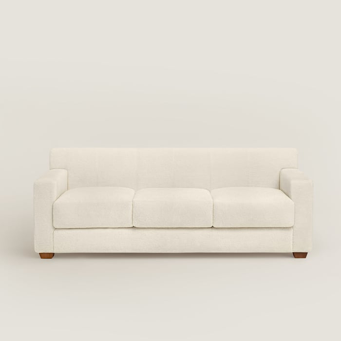 Naturel Reeditions J.-m. Frank Par Hermès Woolskin 3-seater Sofa