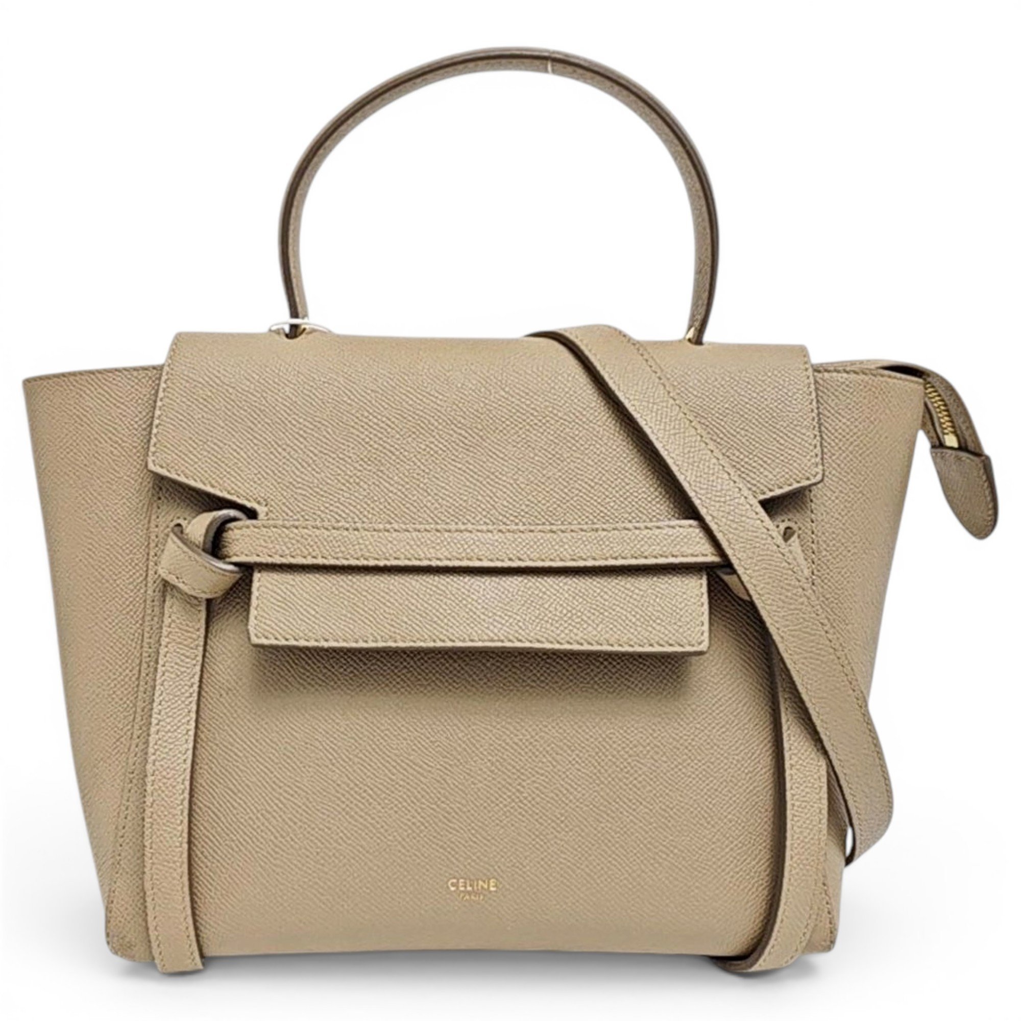Belt leather handbag