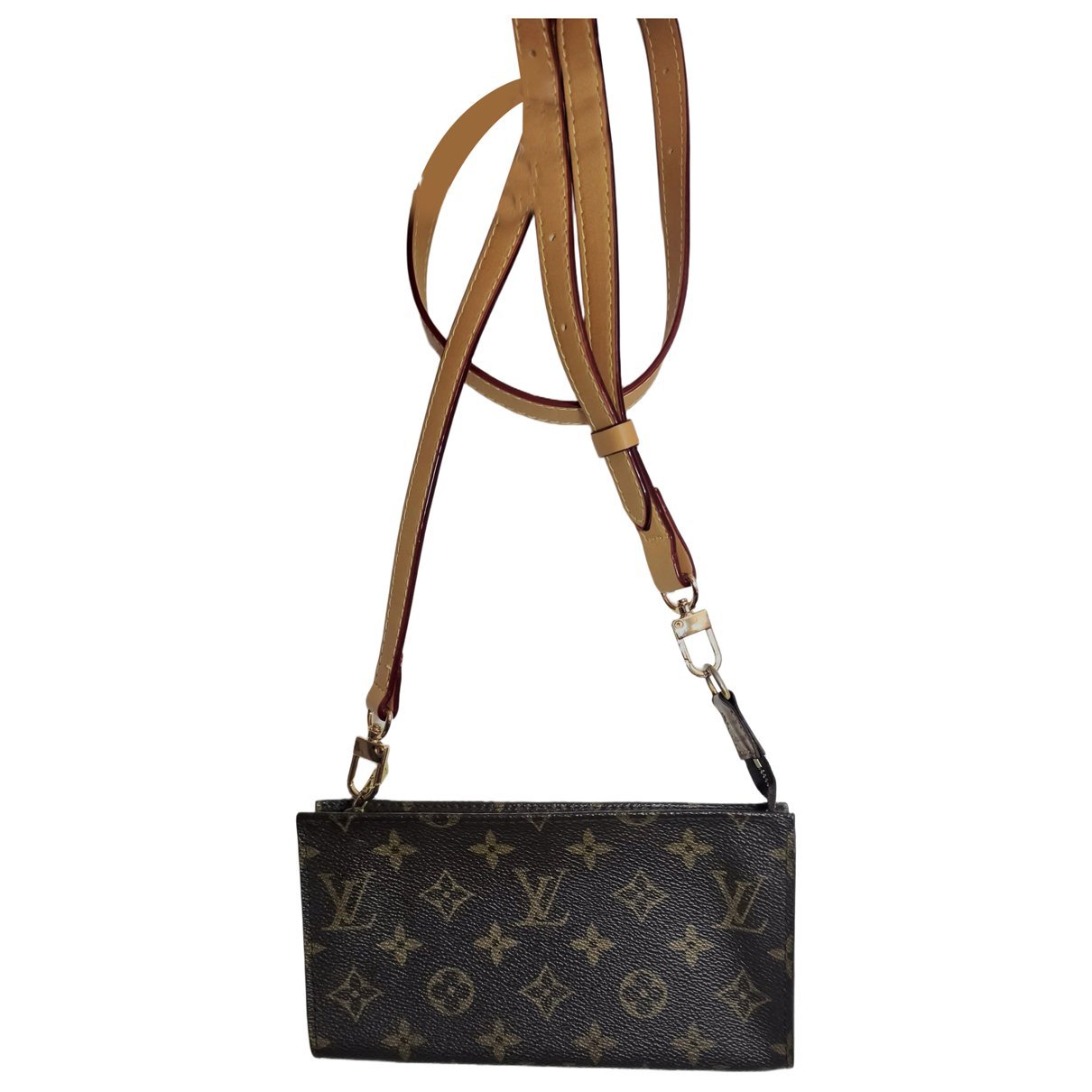 Leather clutch bag