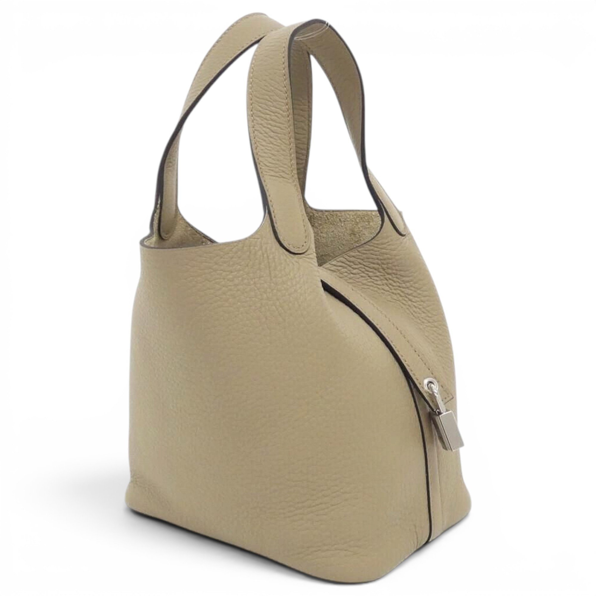 Picotin leather handbag