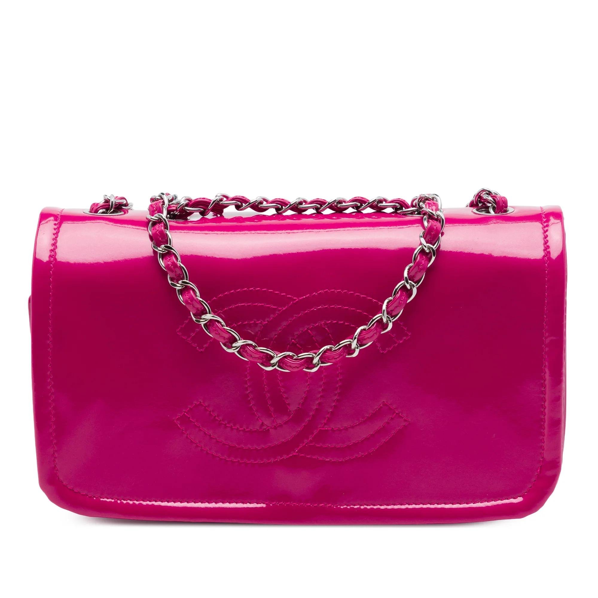 Patent leather handbag