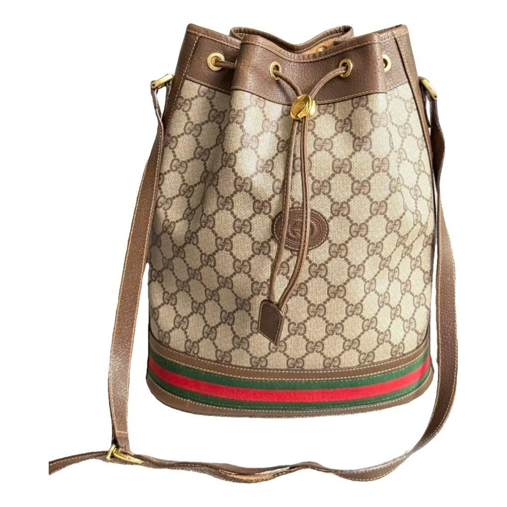 Ophidia Bucket patent leather crossbody bag