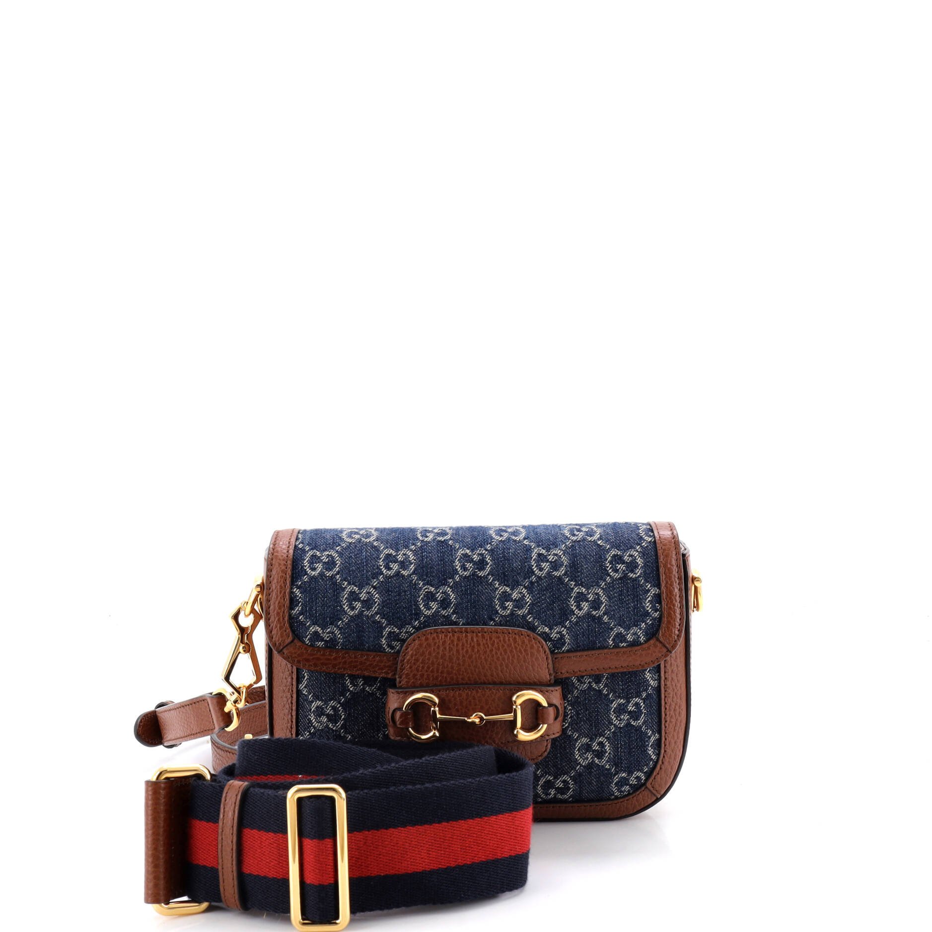 Horsebit 1955 Shoulder Bag GG Denim Mini