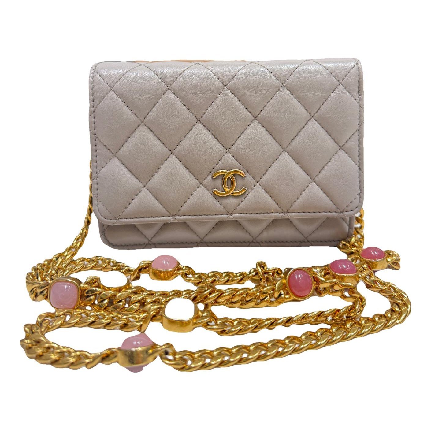 Wallet On Chain Gabrielle leather crossbody bag