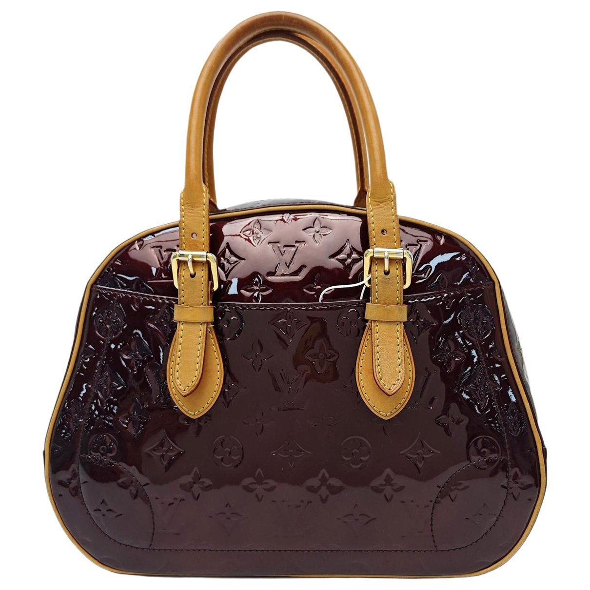 Patent leather handbag