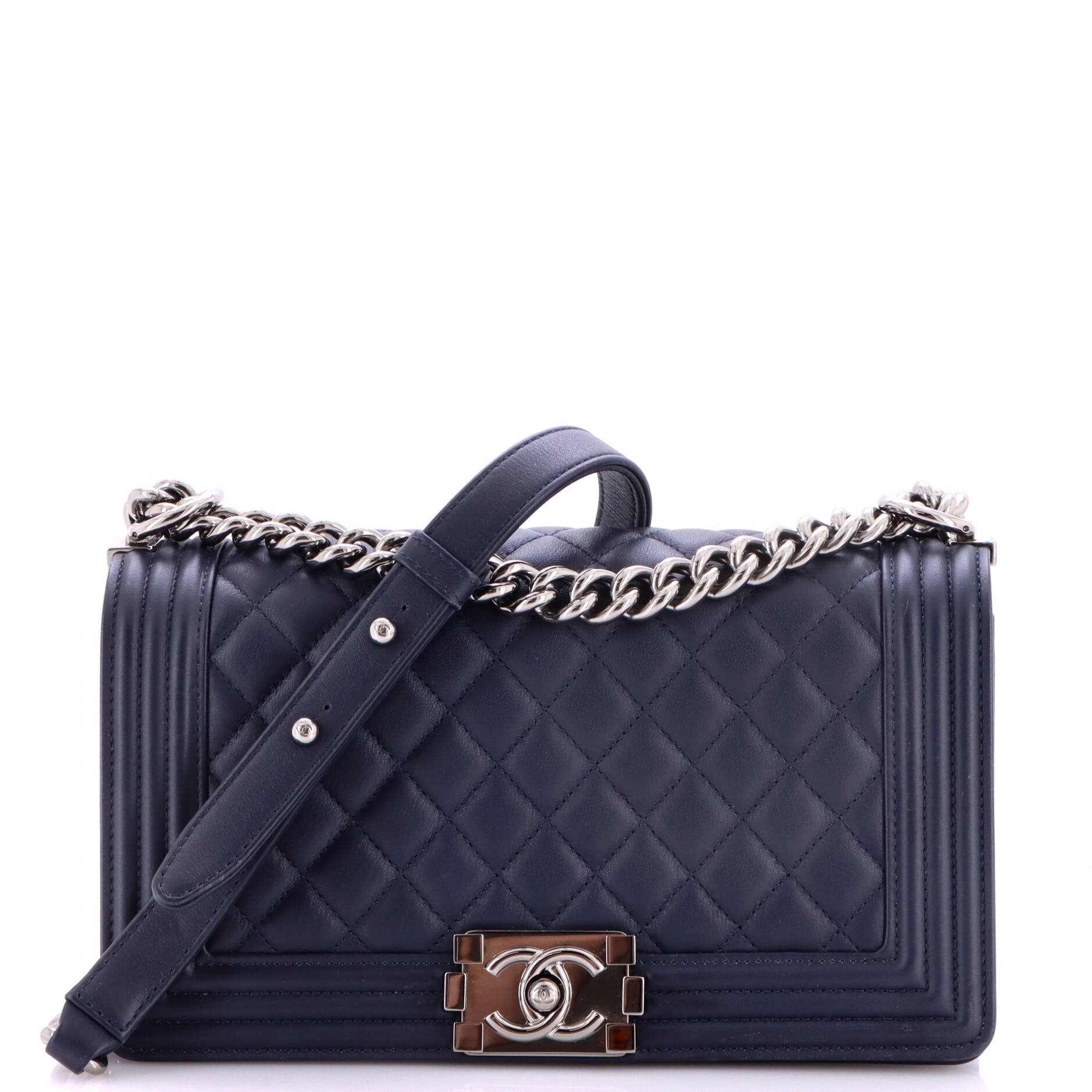 Boy Flap Bag Quilted Calfskin Old Medium