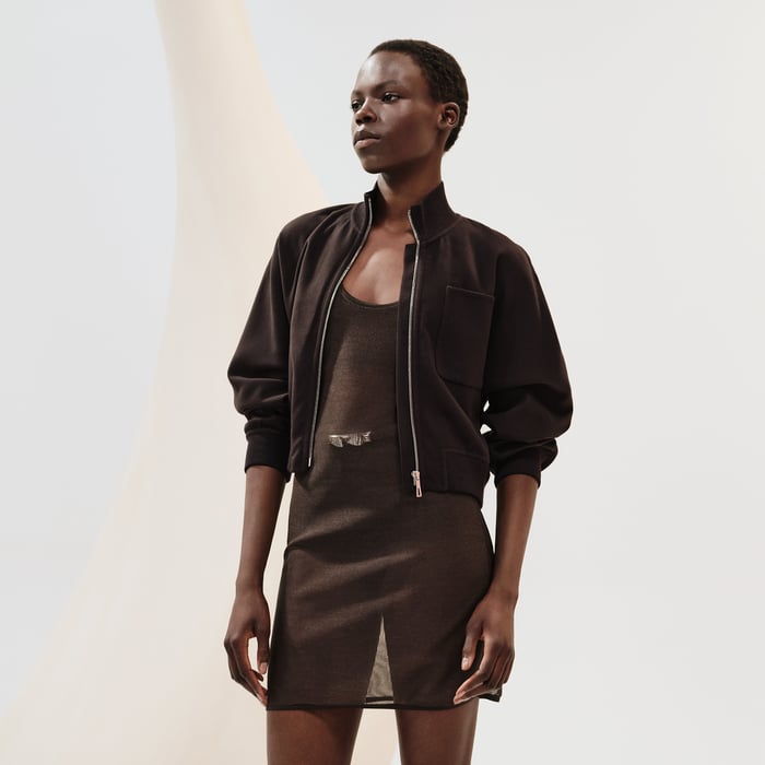 Marron Terre d'Ombre Twinset Coat