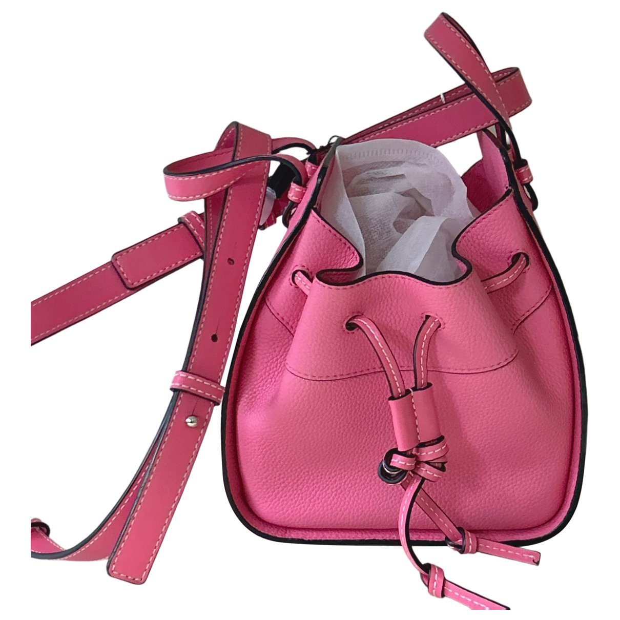 Hammock leather handbag